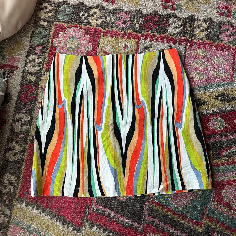 Halogen Multicolor A-Line Skirt 14 LIKE NEW